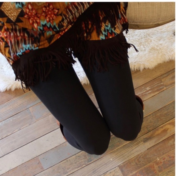 🎉HP🎉 Navy Brushed Knit Leggings - Picture 3 of 4